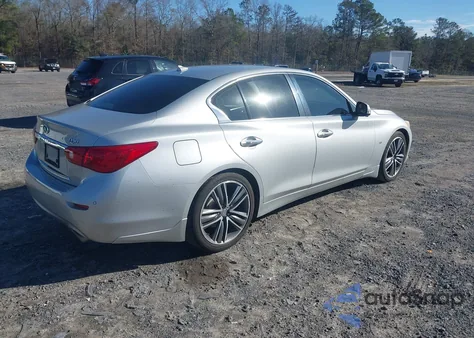 2014 Infiniti Q50 Premium из США, поврежденный, VIN JN1BV7AP8EM672504